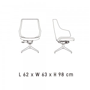 Silla ejecutivo Italia IT10 de Luxy. Sillas ejecutivas. Sillas para oficina.
