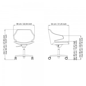 Silla ejecutivo Meraviglia MV3 de Luxy. Sillas giratorias para oficina.