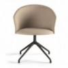 Sillón tapizado Copa base giratoria de Viccarbe. Mobiliario de diseño.