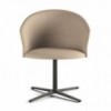 Sillón tapizado Copa base giratoria de Viccarbe. Mobiliario de diseño.