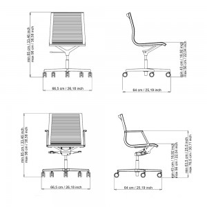 Silla ejecutivo Nulite 26090 de Luxy. Sillas de oficina. Sillas de diseño.