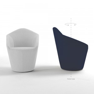 Butaca Penta de Viccarbe. Mobilario para espacios privados e interiores.