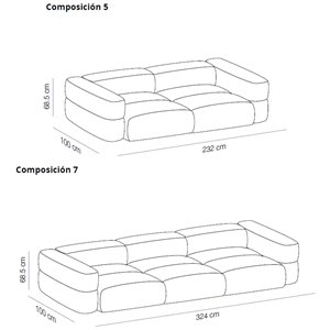 Sofá tapizado Sofá Savina Viccarbe. Mobilario para el hogar  y oficinas.
