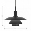 Lámpara PH 5/5 suspensión de Louis Poulsen diseño moderno
