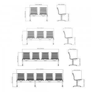 Bancada Nulite 26000 de Luxy. Bancos para oficina. Muebles de diseño italiano.
