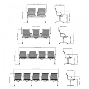 Bancada Nulite 26000B de Luxy. Bancos para oficina. Muebles de diseño italiano.