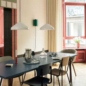 Lámpara de suspensión Pao acero Hay. Excelente lampara de LED para salón.