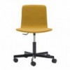 Silla Klip tapizada base giratoria con ruedas Viccarbe ideal para oficinas.
