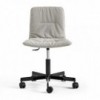 Silla Klip tapizada base giratoria con ruedas Viccarbe ideal para oficinas.