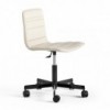 Silla Klip tapizada base giratoria con ruedas Viccarbe ideal para oficinas.