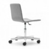Silla Klip tapizada base giratoria con ruedas Viccarbe ideal para oficinas.