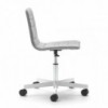 Silla Klip tapizada base giratoria con ruedas Viccarbe ideal para oficinas.