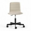 Silla Klip tapizada base giratoria con ruedas Viccarbe ideal para oficinas.