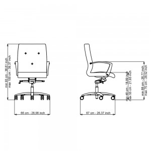 Silla ejecutivo One 3 de Luxy. Sillas de oficina. Muebles de oficina modernos.