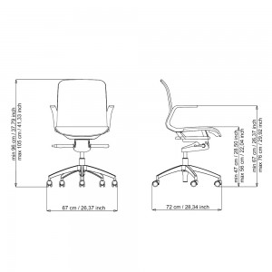 Silla ejecutivo SmartLight EX2 de Luxy. Sillas ejecutivas de diseño para oficinas.