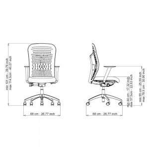 Silla operativa SmartBack PK2 de Luxy. Sillas de oficina. Sillas de diseño.