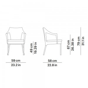 Sillón Caddie de Point. Muebles de exterior jardín terraza.