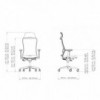 Silla operativa Pop PP8 de Luxy. Sillas de diseño moderno. Sillas de oficina.