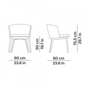 Silla Arc Point. Muebles de exterior jardín terraza.