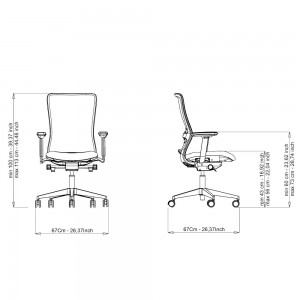Silla operativa Pop PP11 de Luxy. Sillas de oficina. Sillas de diseño.