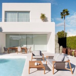 Sofá Hamp Point. Muebles de exterior jardín terraza.