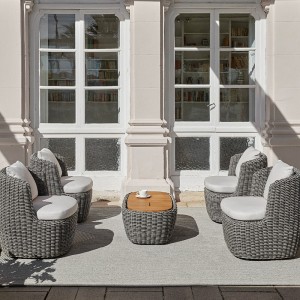 Sillón Club Curvo Heritage de Point. Muebles de exterior jardín terraza.