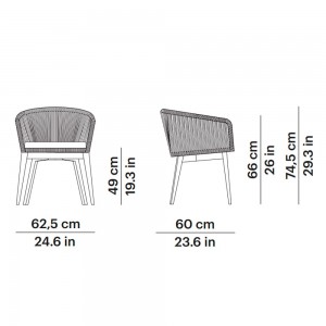 Sillón Khai de Point. Muebles de exterior jardín terraza.