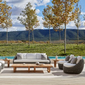 Mesa rincón Heritage de Point. Muebles de exterior jardín terraza.
