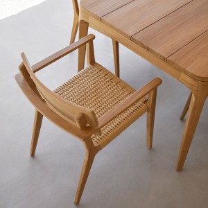 Sillón comedor Paralel de Point. Muebles de exterior jardín terraza.