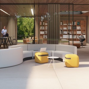 Mesa auxiliar Trino outdoor de Viccarbe. Mobilario de diseño exterior.