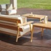 Mesa de centro Paralel de Point. Muebles de exterior jardín terraza.