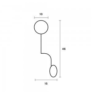 Lámpara pared Mobil 46 Pholc. Lámparas de diseño escandinavo modernos.