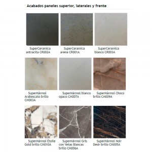 Aparador Cosmopolitan Cerámica/Mármol 244 de Bontempi. Muebles para salón.