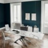 Mesa Artistico Fija Madera de Bontempi. Muebles modernos de diseño italiano.
