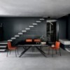 Mesa Bridge Rectangular de Bontempi. Mesas fijas modernas de diseño italiano.