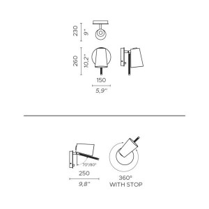 Aplique Up Contardi  con diseño moderno, elegante y llleno de lujo.