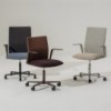 Silla Kinesit Met Arper. Sillas giratorias con ruedas de oficina.