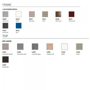 Mesa Dublino Melamina de Bontempi. Muebles modernos de diseño italiano.