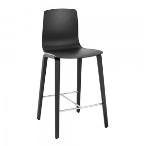 Taburete Aava Madera de Arper.Taburetes de polipropileno modernos de diseño.