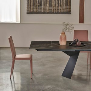 Mesa Fiandre Extensible Cerámica de Bontempi. Muebles modernos italianos.