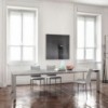 Mesa Genio Extensible Cerámica o Mármol de Bontempi. Mesas modernas de diseño.