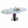 Mesa Giro Extensible base columna de Bontempi. Mesas modernas de diseño italiano.