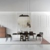 Mesa Imperial Cantos Redondeados de Bontempi. Muebles modernos italianos de madera.