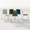 Silla Aava polipropileno patín Arper. Sillas modernas para contract.