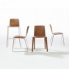 Silla Aava madera patín Arper. Sillas modernas de diseño para hogar.