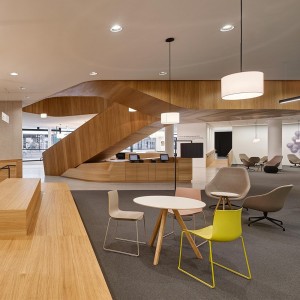 Silla Catifa 46 polipropileno patín Arper. Silla moderna para contract.