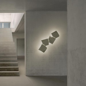 Aplique pared Origame de exterior  de Vibia. Lámparas modernas para salón.