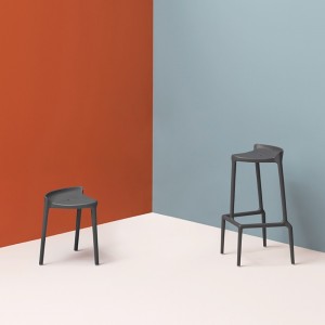 Taburete Happy 490 de Pedrali. Taburetes de diseño. Taburetes de exterior.