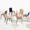 Silla Aava Madera Arper. Silla moderna para interior y ambientes contract.