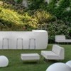Pouf Host lounge outdoor de Pedrali. Poufs de diseño modular. Poufs para exteriores.